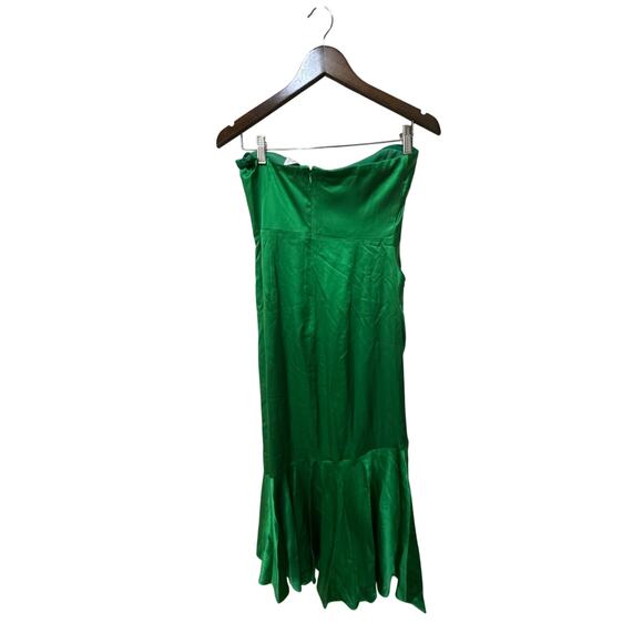 Cinq à Sept Women's Valmore Ruched Satin Midi Dress Size 6‎ - Picture 9 of 10